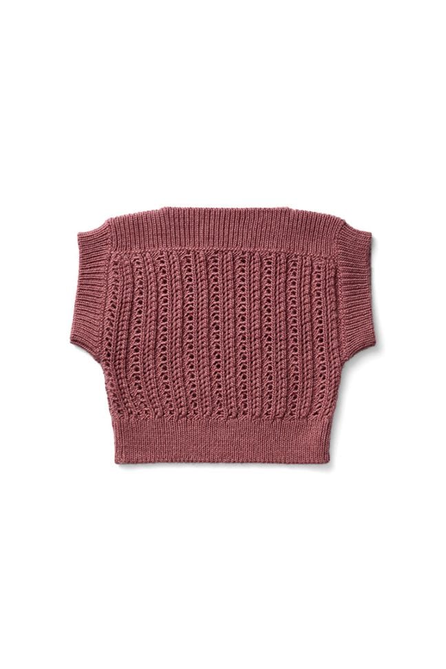 Sweater Collection]SOOR PLOOM / MARGOT VEST / CHERRY | Size