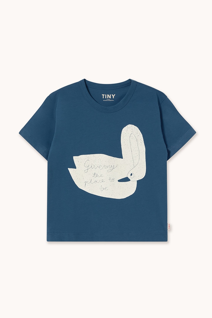 1st drop]tinycottons / Swan Graphic Tee / SS26-058-L16 / light