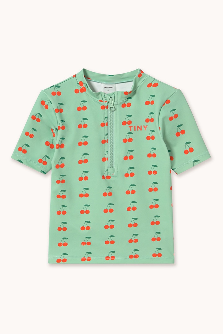 2nd drop]tinycottons / Cherries Swim Tee / SS26-455-R22 / washed