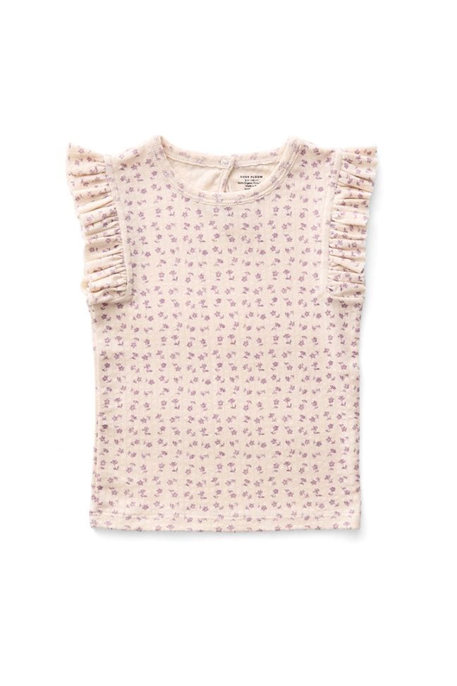 新品Soor Ploom Frill Tee 6Y Dove Pointelle 【公式通販】