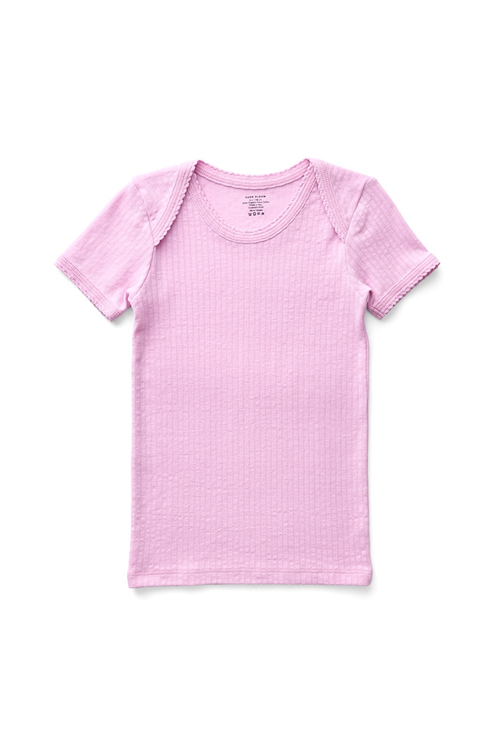 essential collection]SOOR PLOOM / BABY TEE / BUBBLE POINTELLE