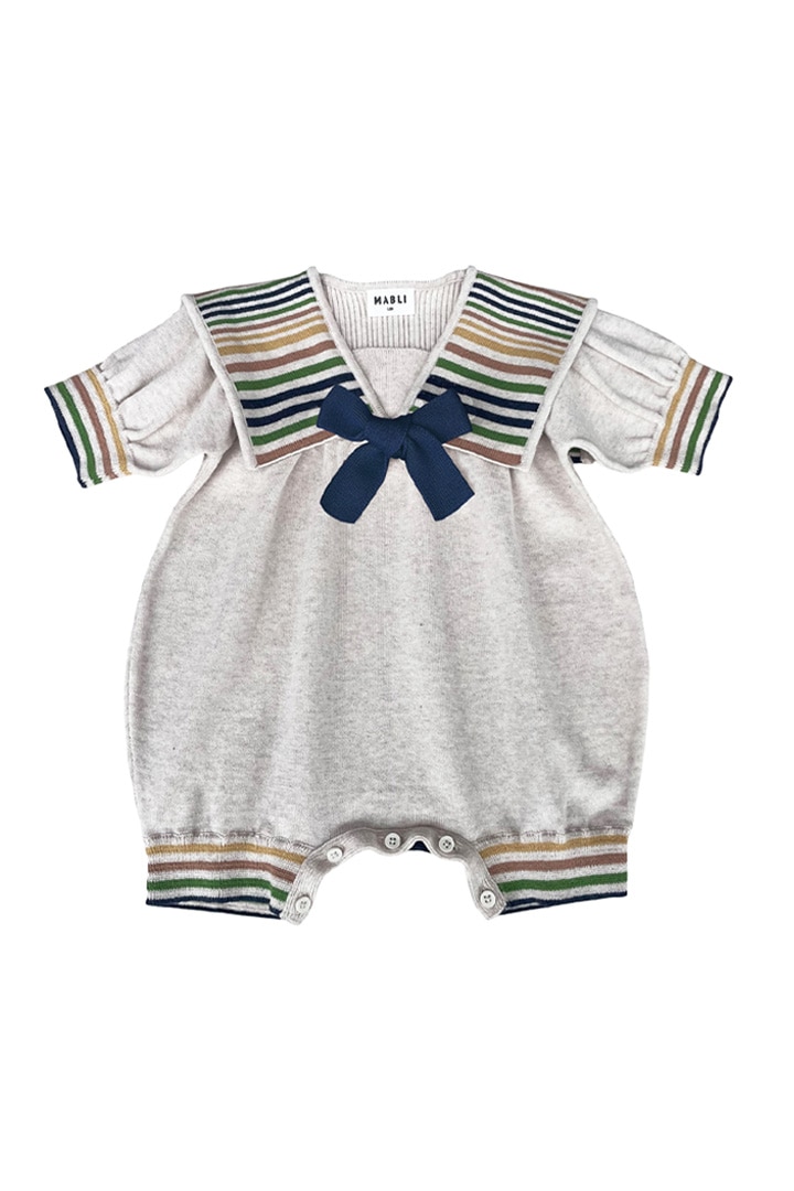 2nd drop]MABLI / CORDELIA ROMPER / MAB807 / SHELL MELANGE/A | Size