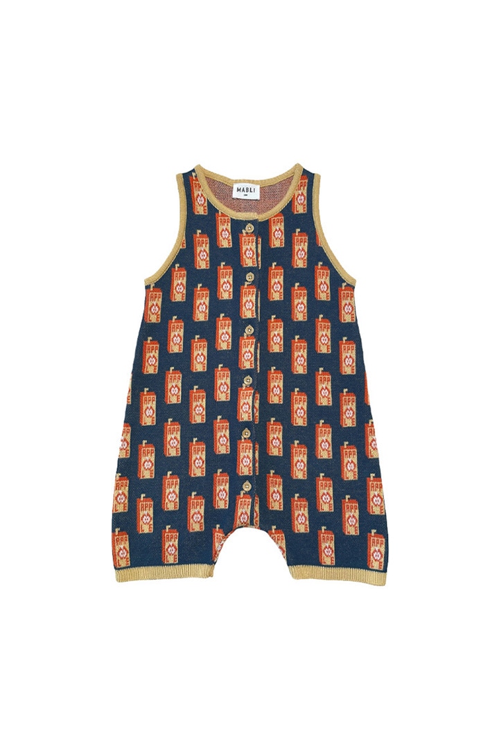 2nd drop]MABLI / JUICE BOX ROMPER / MAB815 / RED APPLE/A | Brand