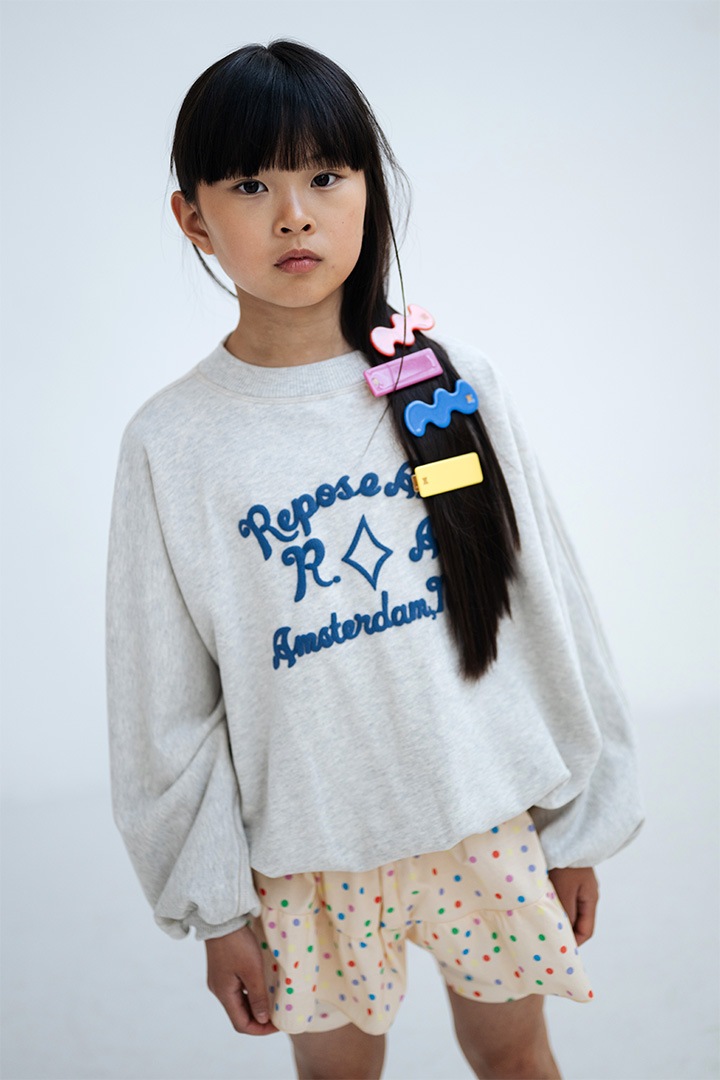 1st drop]REPOSE AMS / 84. squared hair clip / soft yellow | Brand