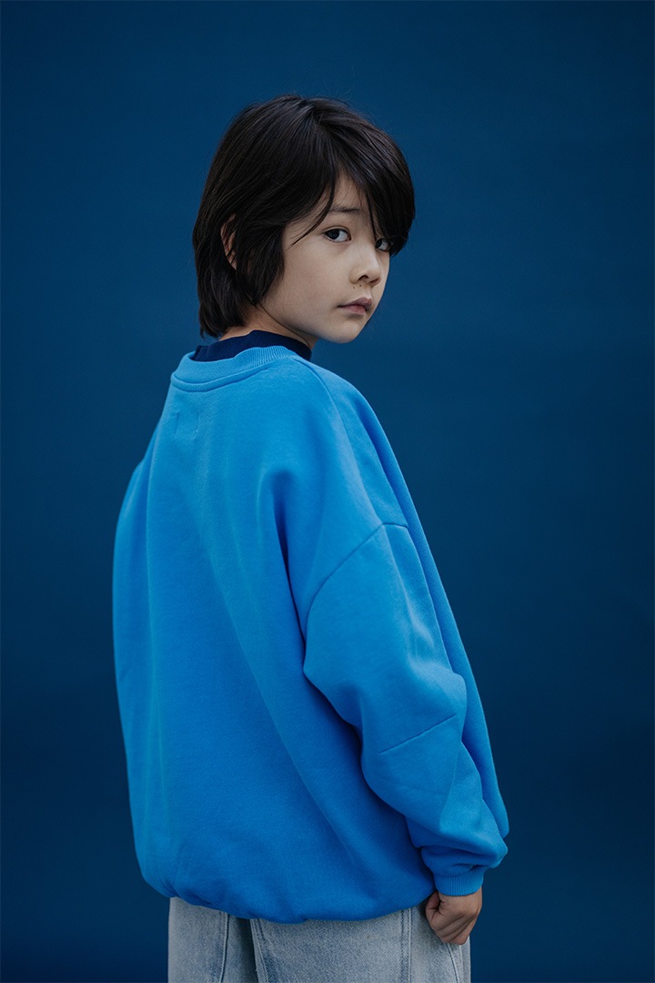 1st drop]REPOSE AMS / 14. cozydrop sweater / cool pool