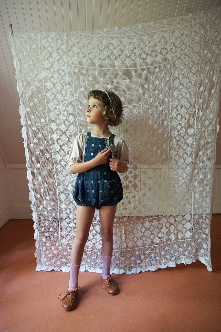 Essentials Collection]SOOR PLOOM / BALLOON TEE / DOVE POINTELLE 
