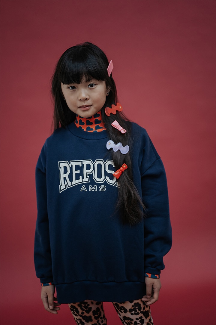 1st drop]REPOSE AMS / 14. cozydrop sweater / cosmic navy | Brand