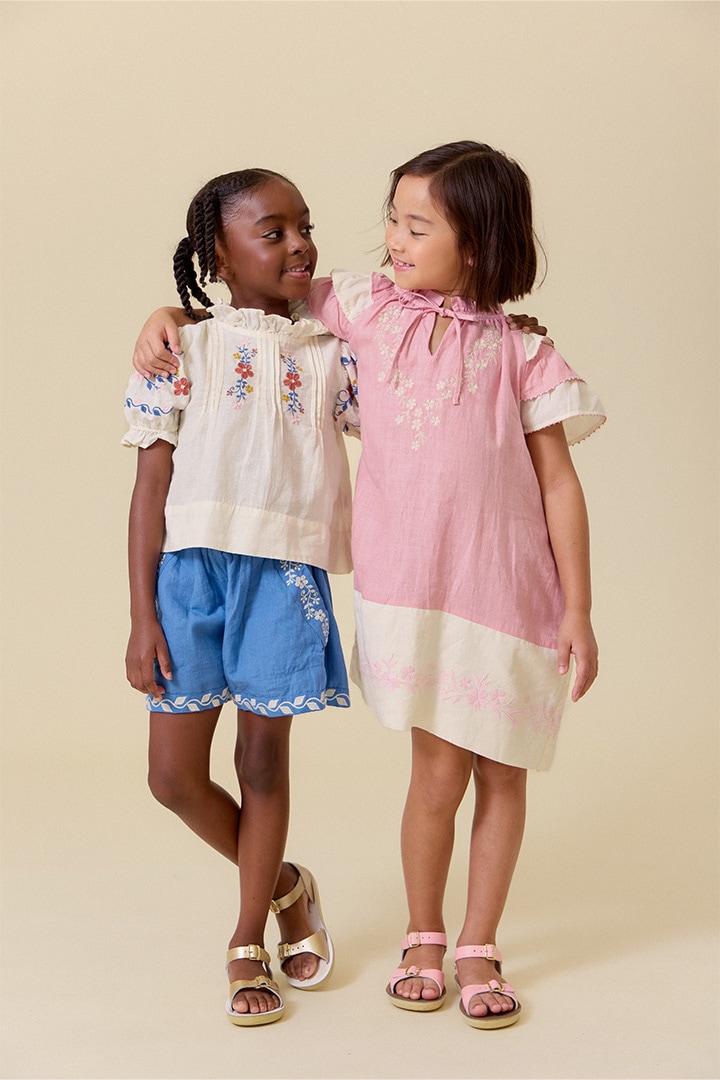 1st drop]Lali kids / Paperbag Shorts / SS26_Paperbag_Coas talblue