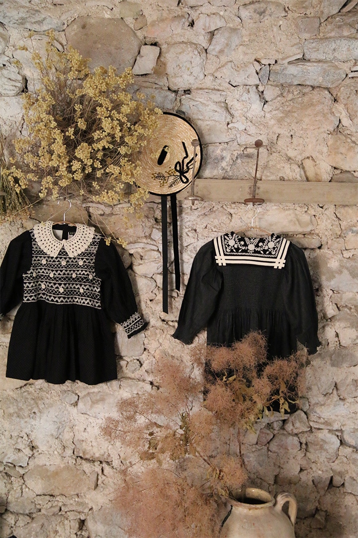 トップス Bonjour diary HANDSMOCK BLOUSE 6y トップス Bonjour diary HANDSMOCK BLOUSE 6y トップス Bonjour