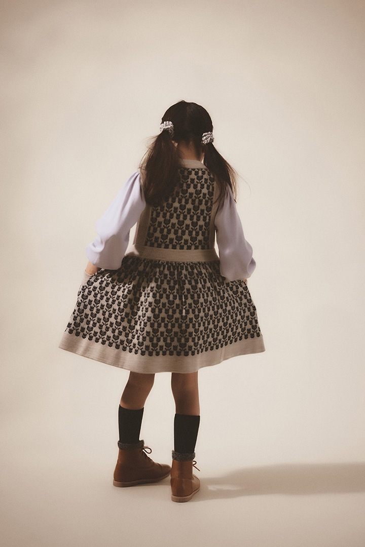 SOOR PLOOM 畳める Mathilda Dress 4Y｜ノースリーブ 