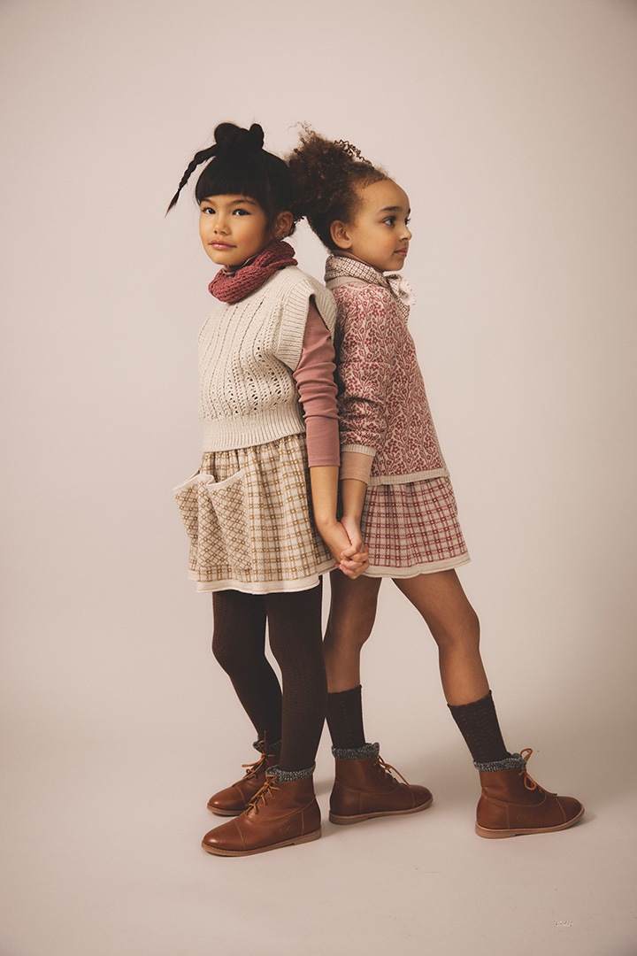 1st drop]SOOR PLOOM / HERRINGBONE TIGHTS / SOOT | Size,3-4Y | OBEBE