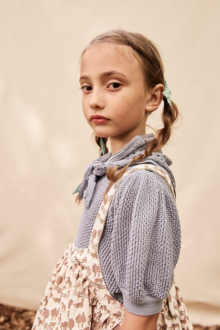 Sweater Collection]SOOR PLOOM / Mimi Knit Top / SPK03 / Powder  