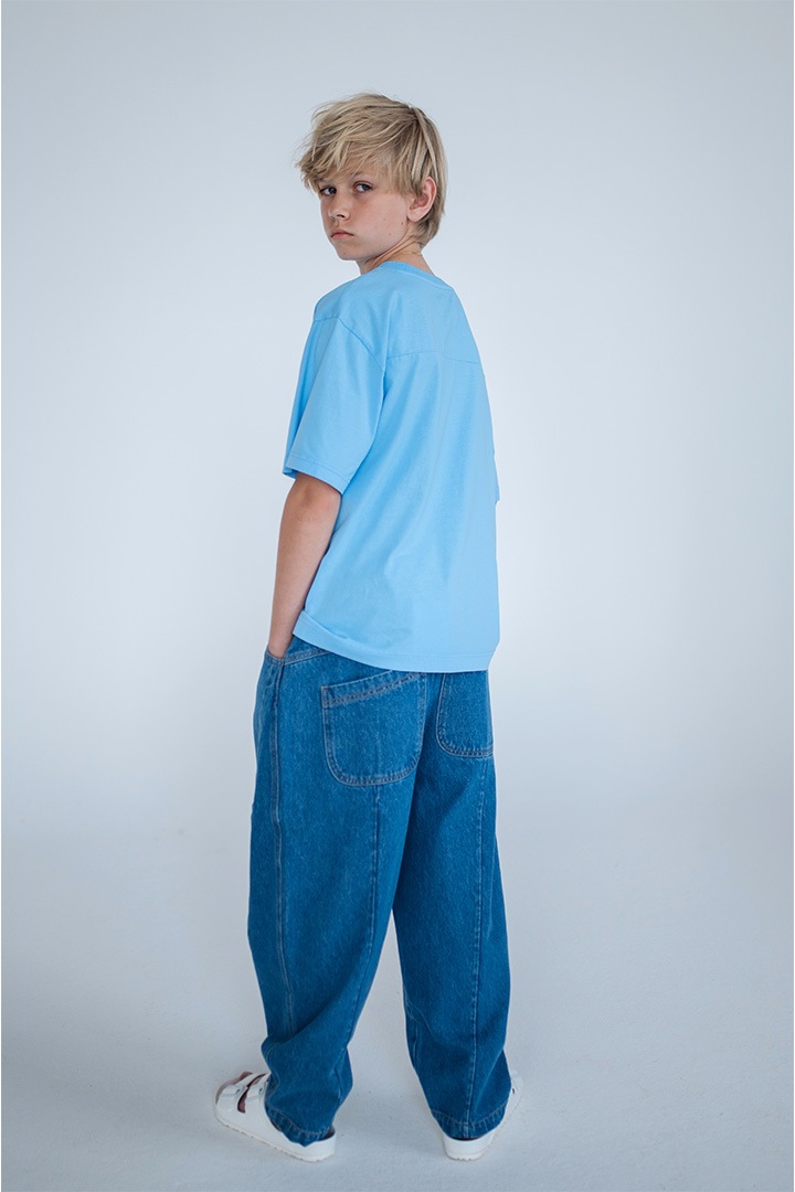 1st drop]REPOSE AMS / 32, tee shirt / SS25-66 / summer day blue
