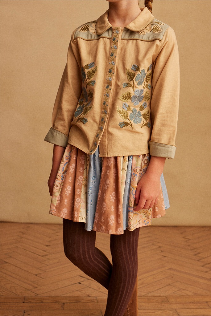 Apolina / LANA SHIRT / ALMOND/EAU DE NIL | Item,Tops | OBEBE 