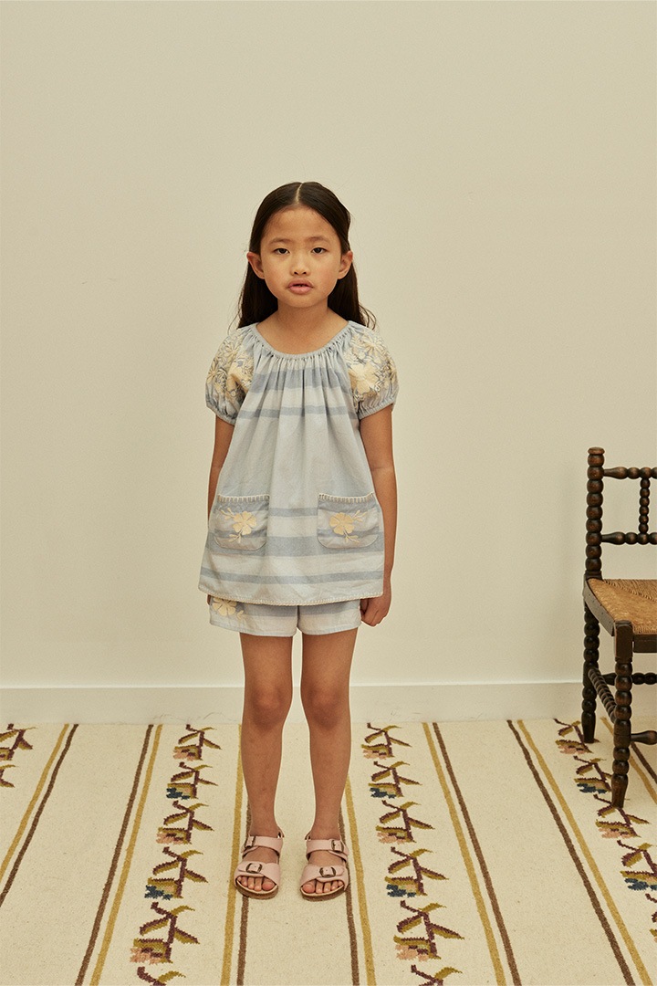 main collection]Apolina / BARBARA SHORT SET / SUMMERHOUSE STRIPE