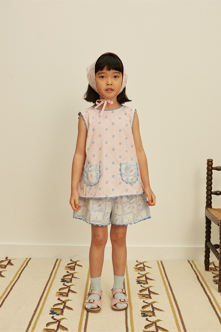 main collection]Apolina / JUNI SHORT SET / STUDIO CALICO PINK