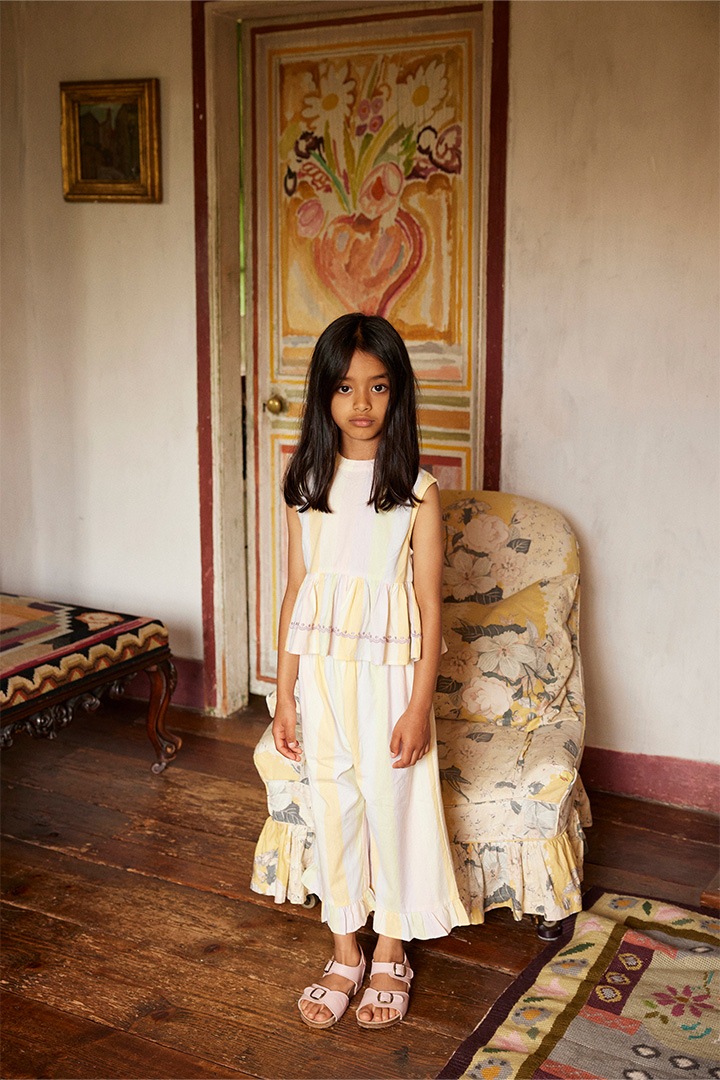 main collection]Apolina ⁄ WINI TROUSER SET ⁄ PAINTERS STRIPE