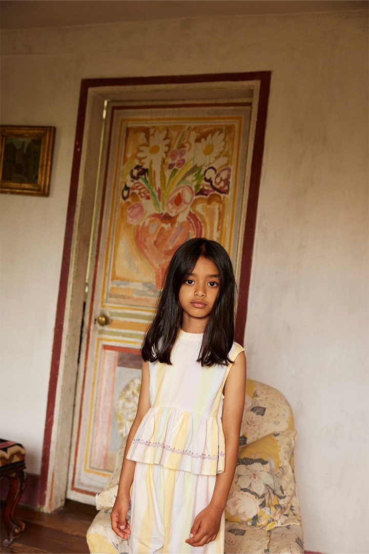 main collection]Apolina ⁄ WINI TROUSER SET ⁄ PAINTERS STRIPE