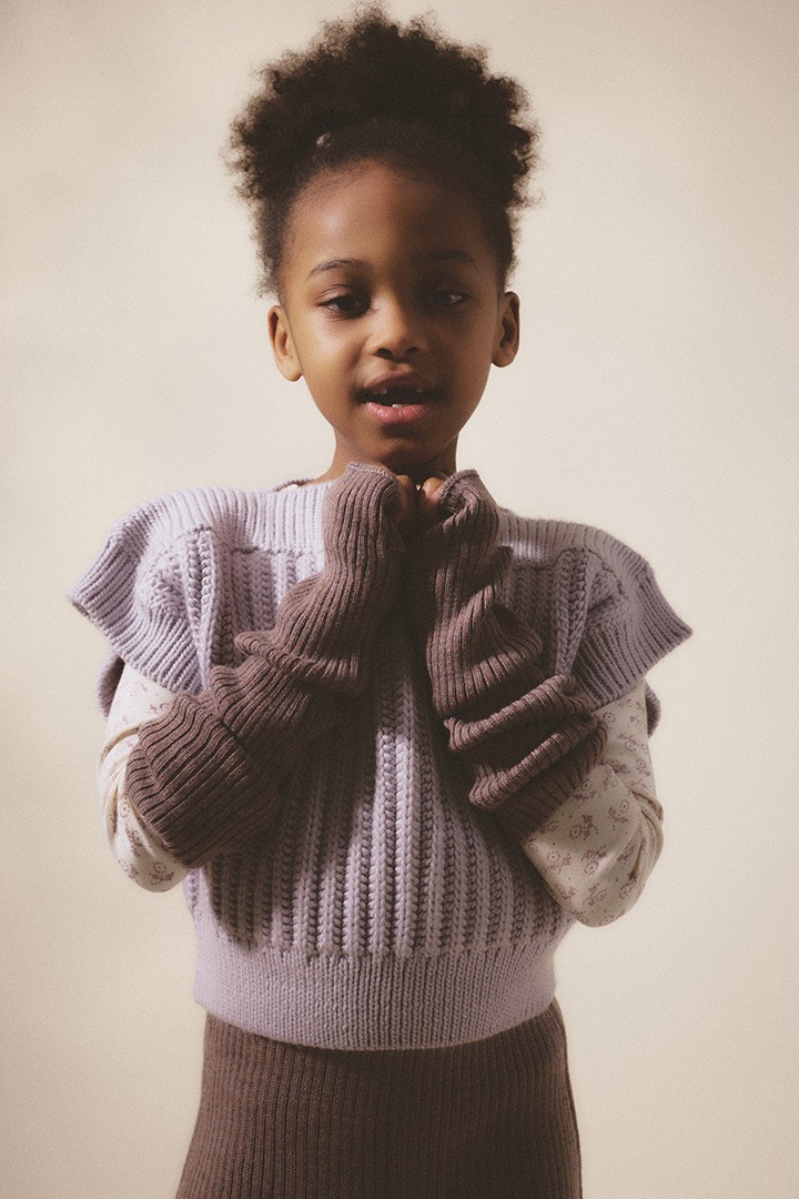 lineup][Essentials Collection]SOOR PLOOM / POUF TEE / Berry Stitch  