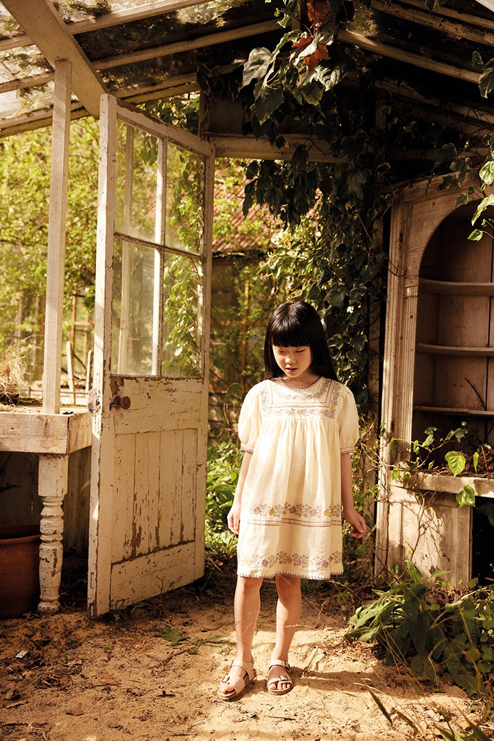 High Summer Collection]Apolina / PATSY RIBBONS DRESS / CREAM