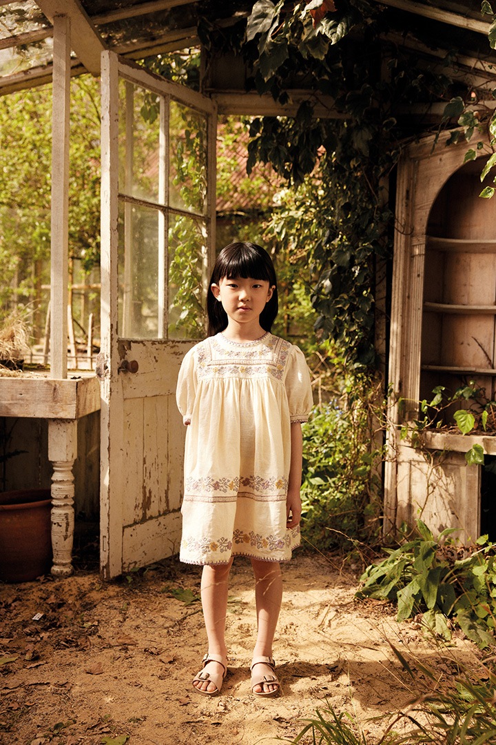 High Summer Collection]Apolina / PATSY RIBBONS DRESS / CREAM