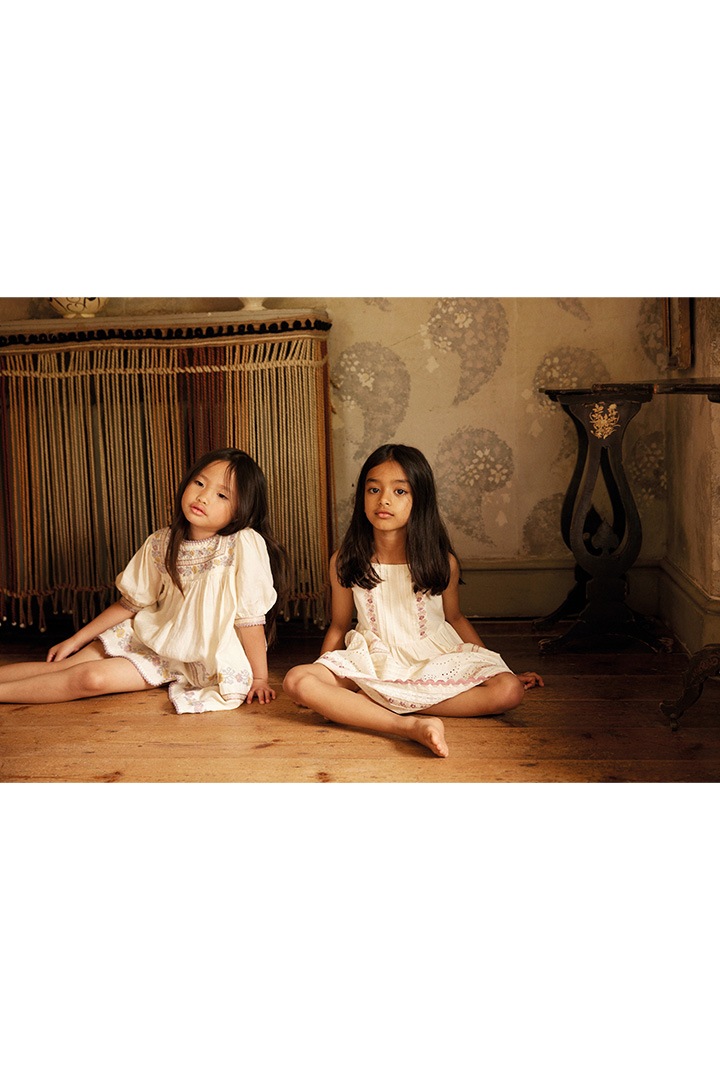 High Summer Collection]Apolina / PATSY RIBBONS DRESS / CREAM