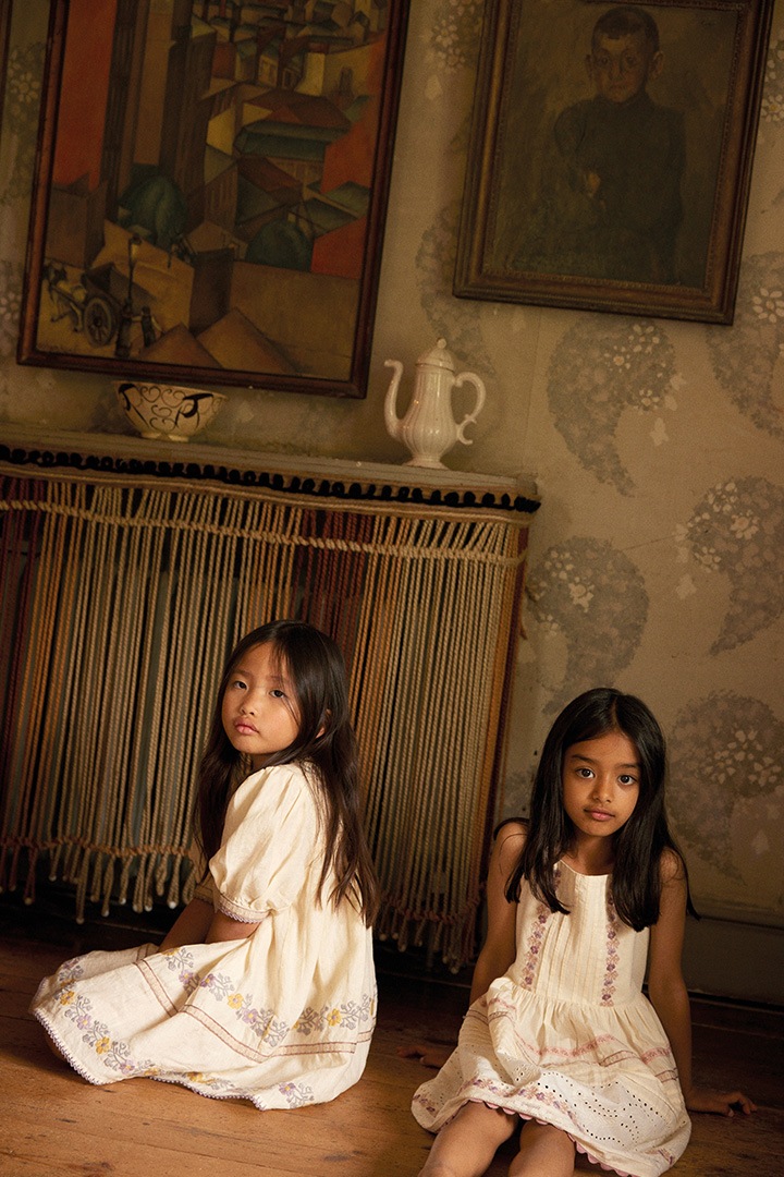 High Summer Collection]Apolina / PATSY RIBBONS DRESS / CREAM