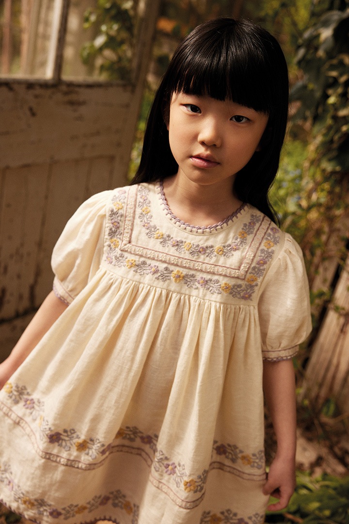 High Summer Collection]Apolina / PATSY RIBBONS DRESS / CREAM