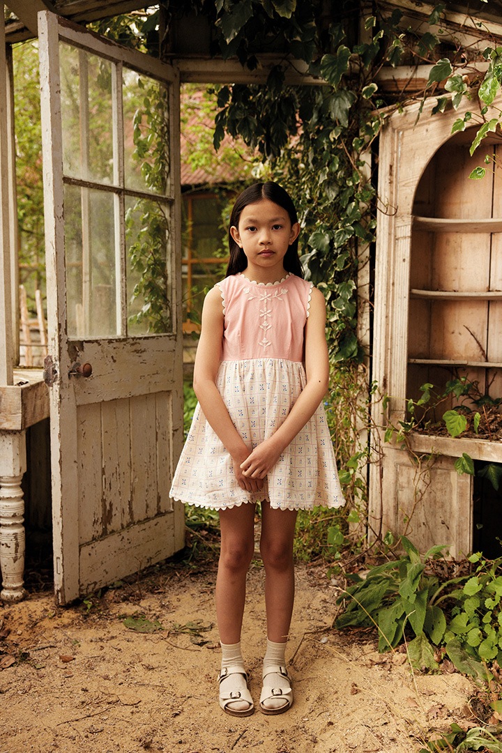 High Summer Collection]Apolina / LOLA DRESS / ROSEPANEL CREAM