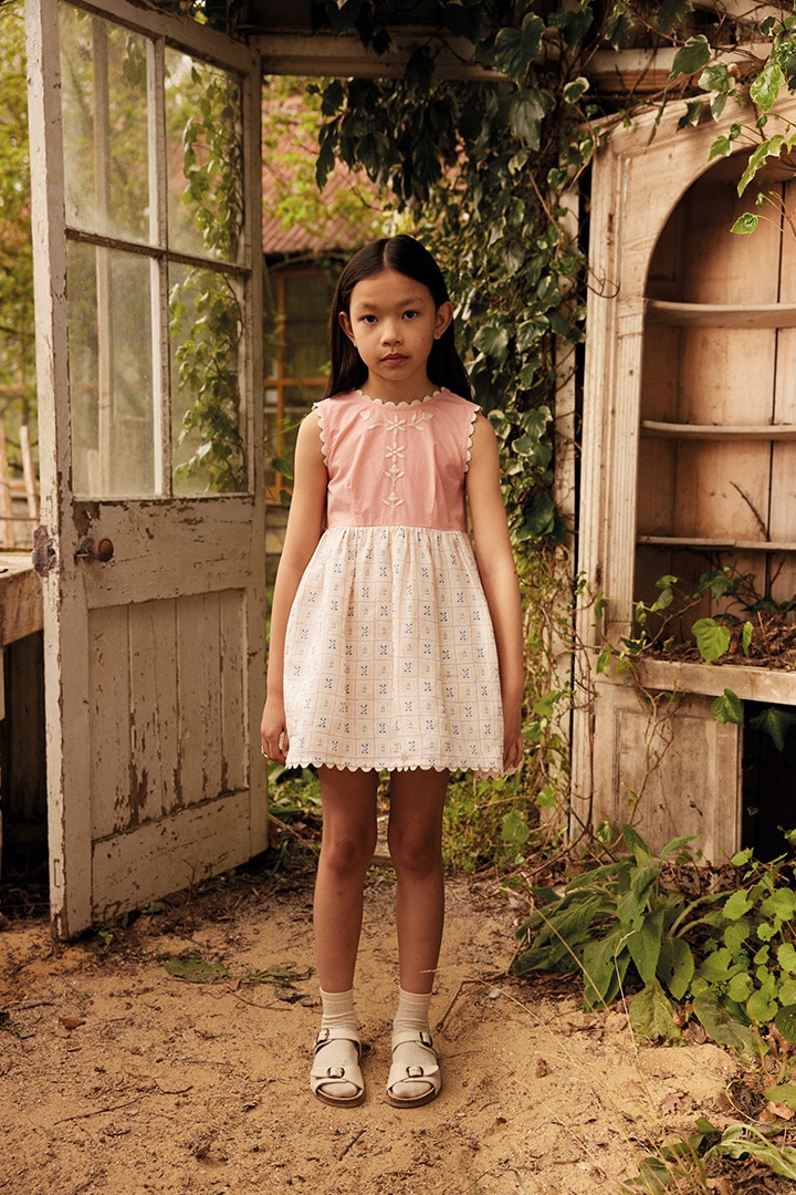 High Summer Collection]Apolina / LOLA DRESS / ROSEPANEL CREAM