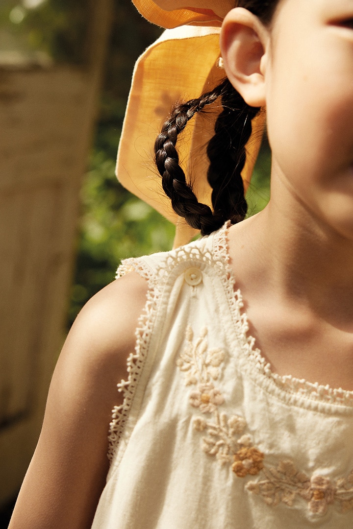 High Summer Collection]Apolina / CLARITA DRESS / CREAM/PEACH