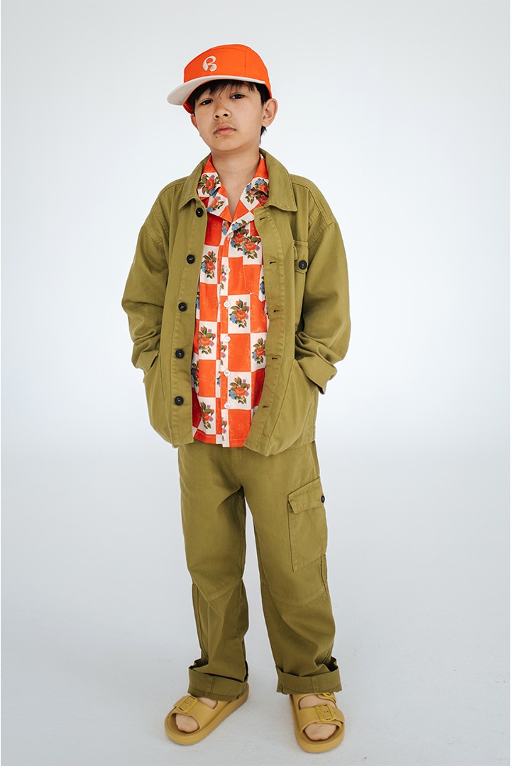 1st drop]REPOSE AMS / 11, pocket pants / SS25-14 / green moss