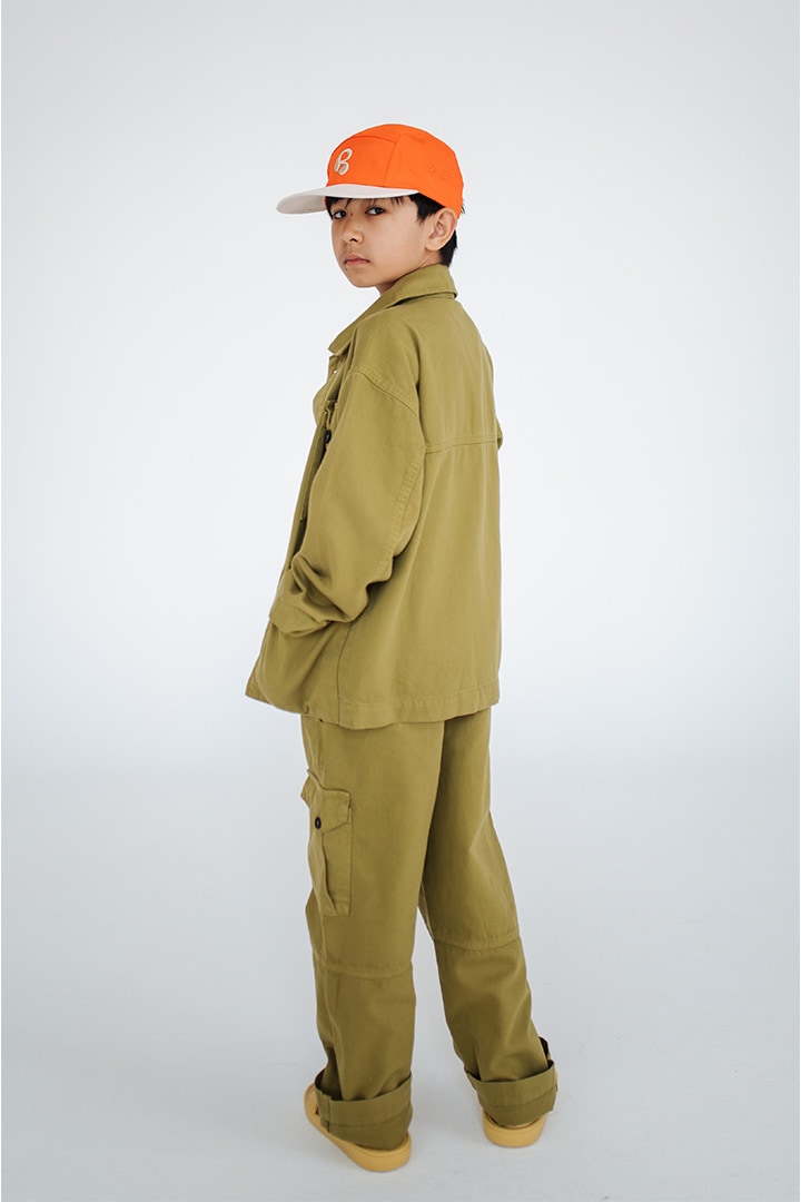repose.ams パンツ 1st drop]REPOSE AMS / 11, pocket pants / SS25-14 / green moss