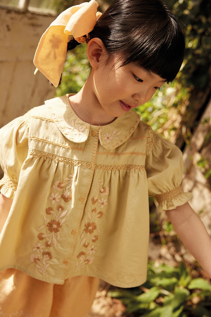 High Summer Collection]Apolina / HEIDI BLOUSE / CLOUD | Brand