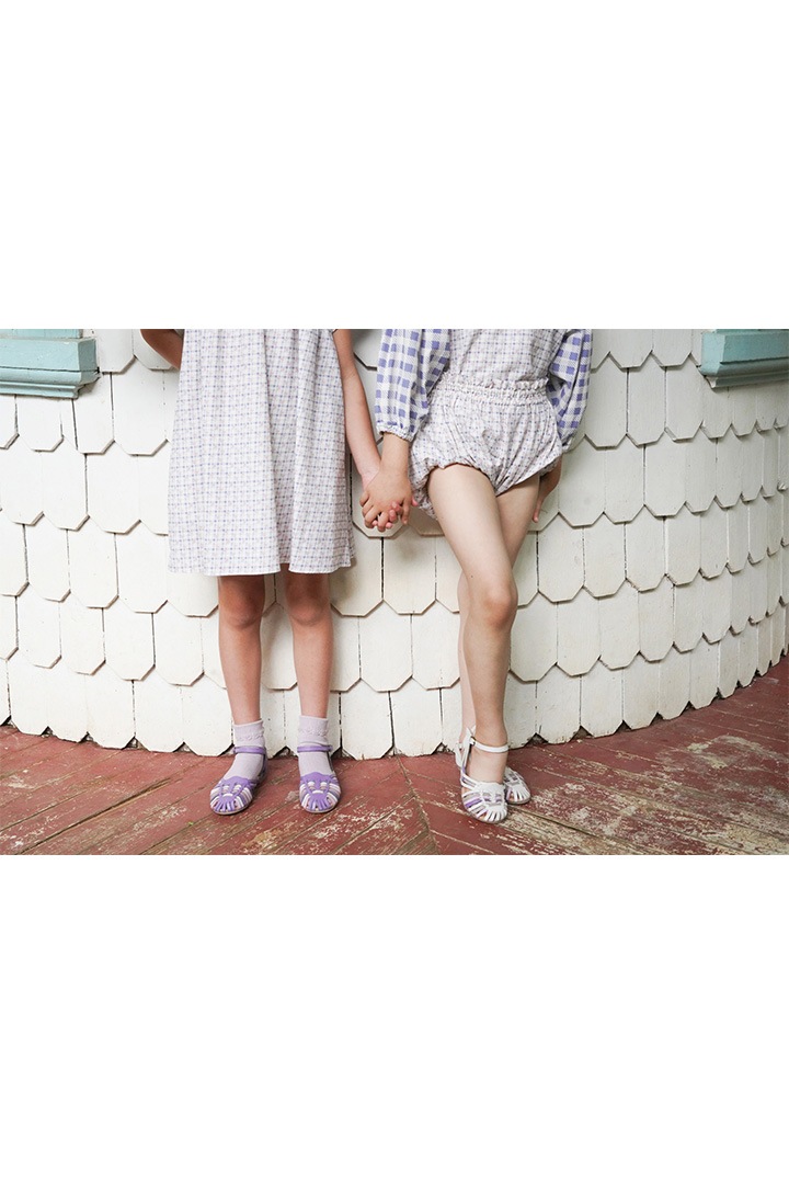 みるく【soor ploom】socks　4y 3rd drop]SOOR PLOOM / SOCK SET SCAL TRIM / blue | Brand,SOOR