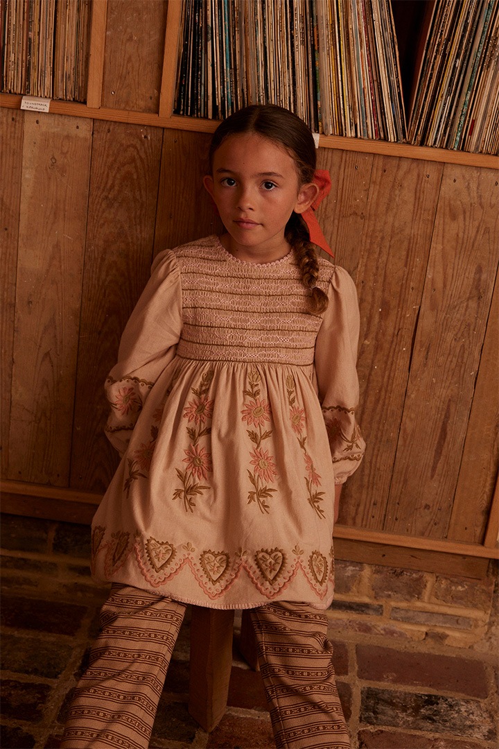 Apolina / PENNY SMOCK DRESS / PINK BEIGE | Brand,Apolina | OBEBE