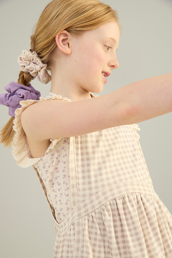 essential collection]SOOR PLOOM / DUNES DRESS / GINGHAM PRINT