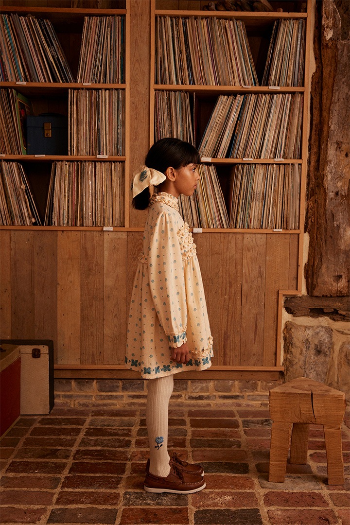 Apolina / PERNILLE DRESS / MEADOW CALICO CASHEW | Brand,Apolina