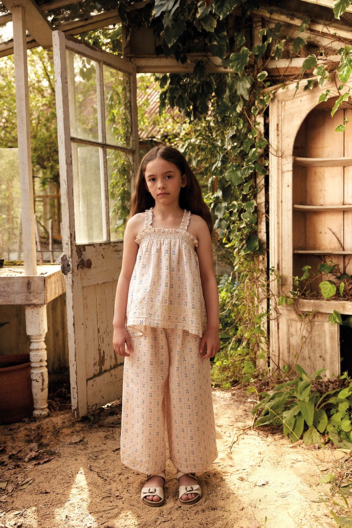 High Summer Collection]Apolina / ADINA TROUSER SET / ROSEPANEL