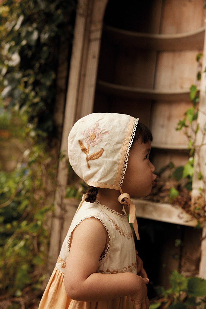 High Summer Collection]Apolina / BABY CLARA BUBBLE / CREAM/PEACH