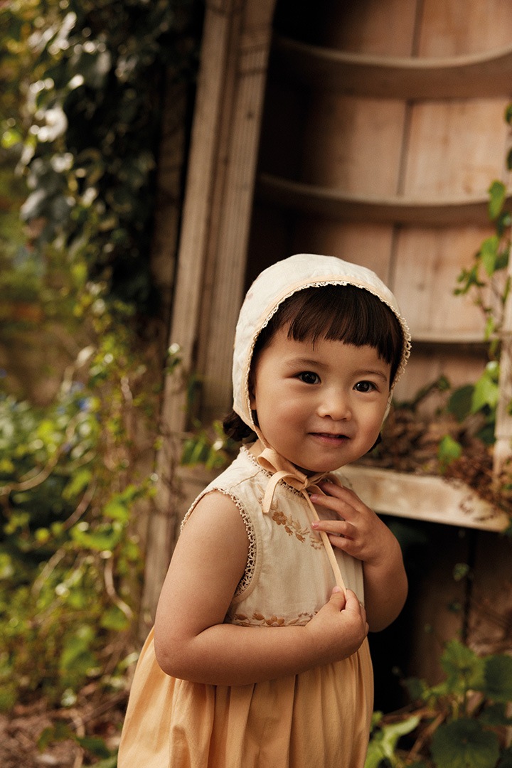 High Summer Collection]Apolina / BABY CLARA BUBBLE / CREAM/PEACH