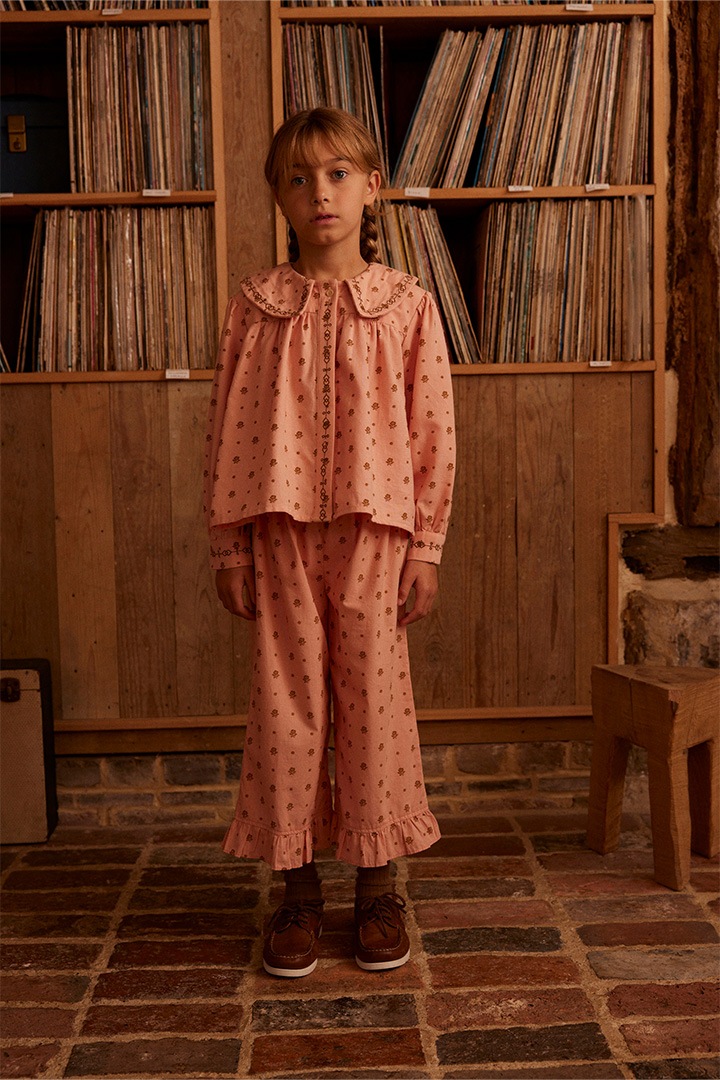 Apolina / CARLOTTA BLOUSE / MEADOW CALICO RIBBON | Size,2-3Y