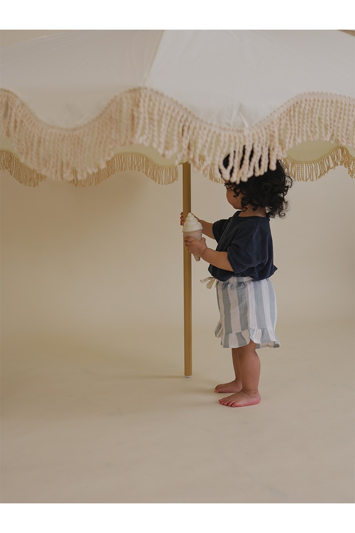 Organic Zoo / Sardine Stripes Frill Shorts / 16SASFS
