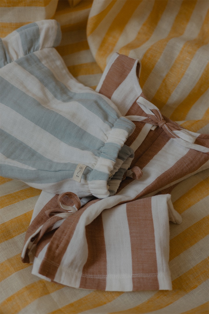 Organic Zoo / Sardine Stripes Frill Shorts / 16SASFS