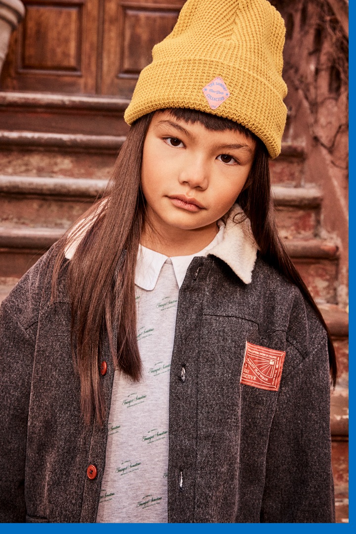 The Sunday Collective / Organic Waffle Knit Beanie In Brass