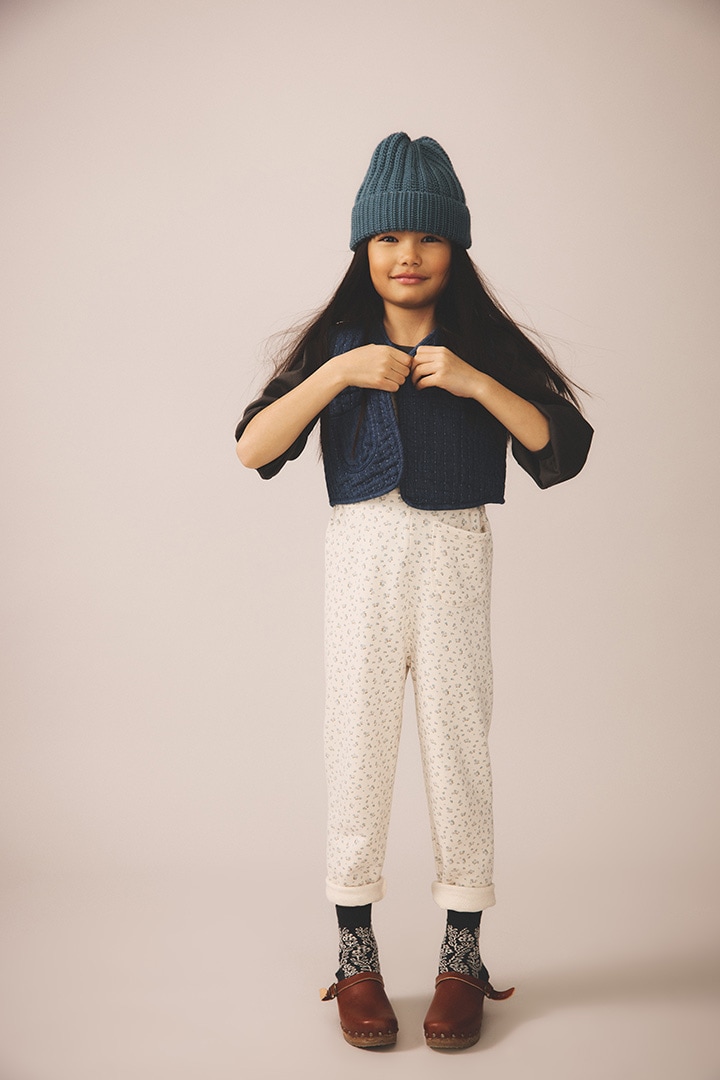 Essentials Collection]SOOR PLOOM / KNOT OVERALL / CALICO PRINT