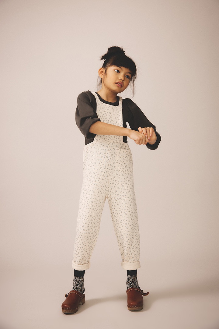 Essentials Collection]SOOR PLOOM / KNOT OVERALL / CALICO PRINT