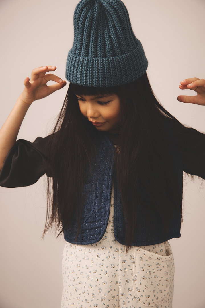 Essentials Collection]SOOR PLOOM / KNOT OVERALL / CALICO PRINT