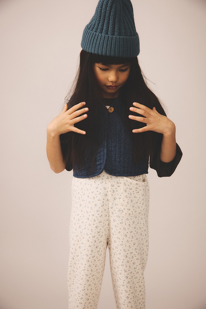Essentials Collection]SOOR PLOOM / KNOT OVERALL / CALICO PRINT