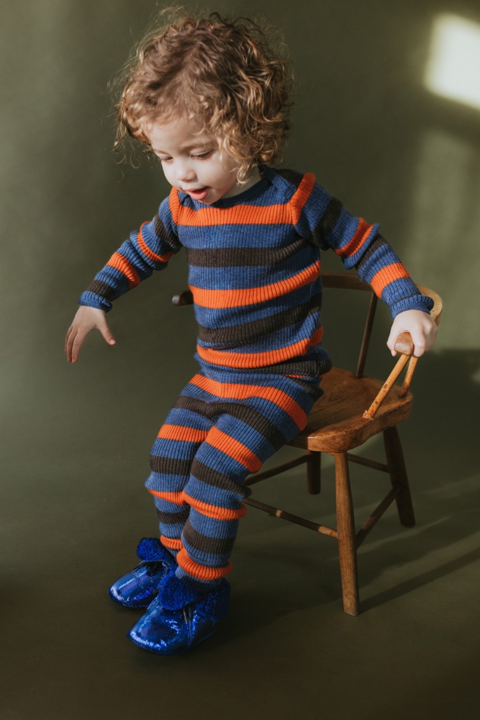 ボンポワン キッズセーター 120 ボンポワン&frasl;BONPOINT]158cm セーター&frasl;ニット ピンク×ブルー子供服